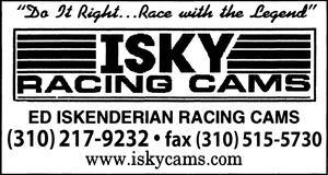 isky racing cams