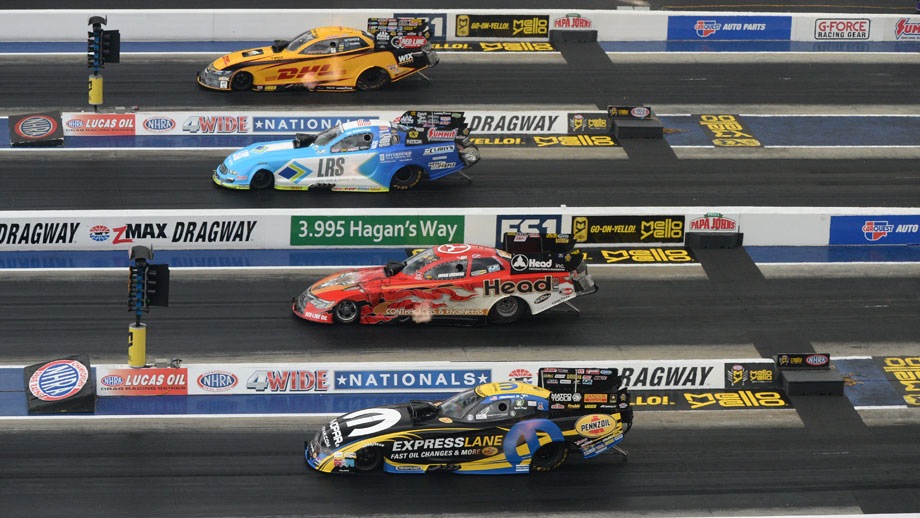 Racing four-wide offers challenges and opportunities for