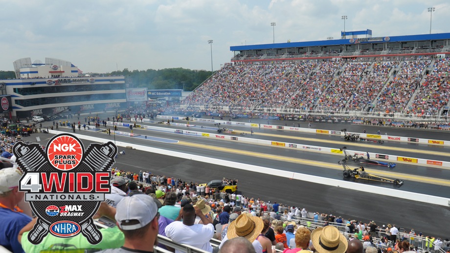 NGK Spark Plugs NHRA FourWide Nationals return to Charlotte NHRA