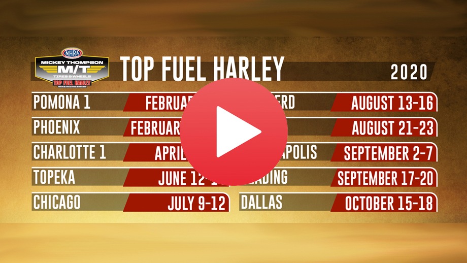 Mickey Thompson Tires Top Fuel Harley set for 10race schedule in 2020