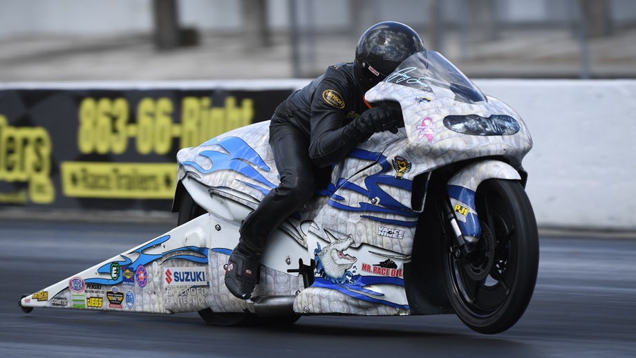 An inside look at the new four-valve Suzuki Pro Stock Motorcycle