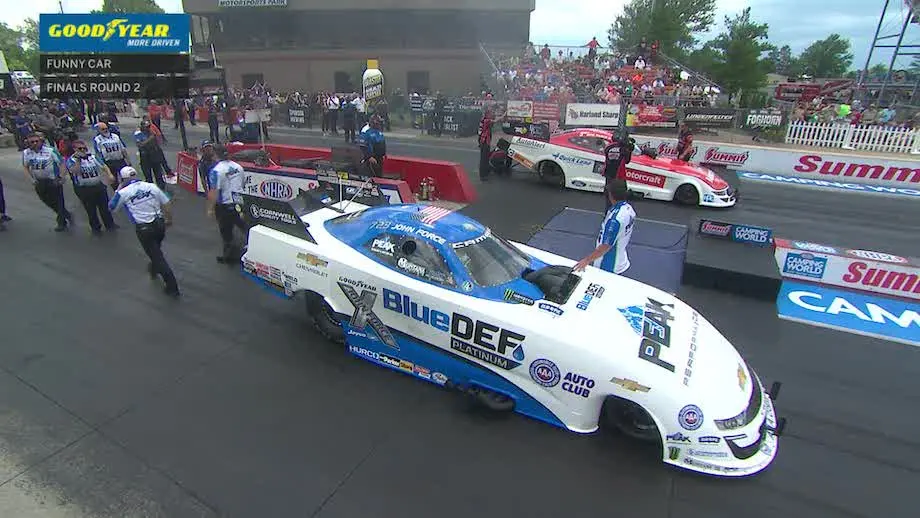 It's been seven years since John Force led in Funny Car points