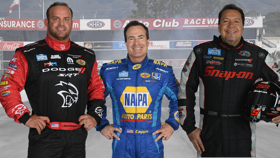 Ron Capps, Matt Hagan, Cruz Pedregon