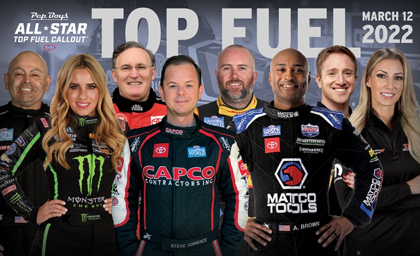 Pep Boys NHRA Top Fuel All-Star Callout