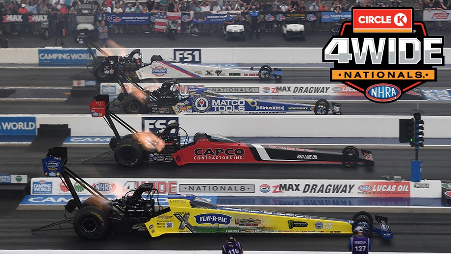 NHRA tour heads to zMAX Dragway for thrilling NHRA Four-Wide