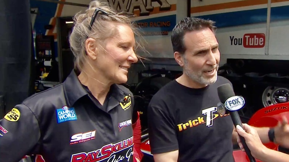 Karen Stoffer and Tim Kulungian on making their Pro Stock Suzuki go straight down the track