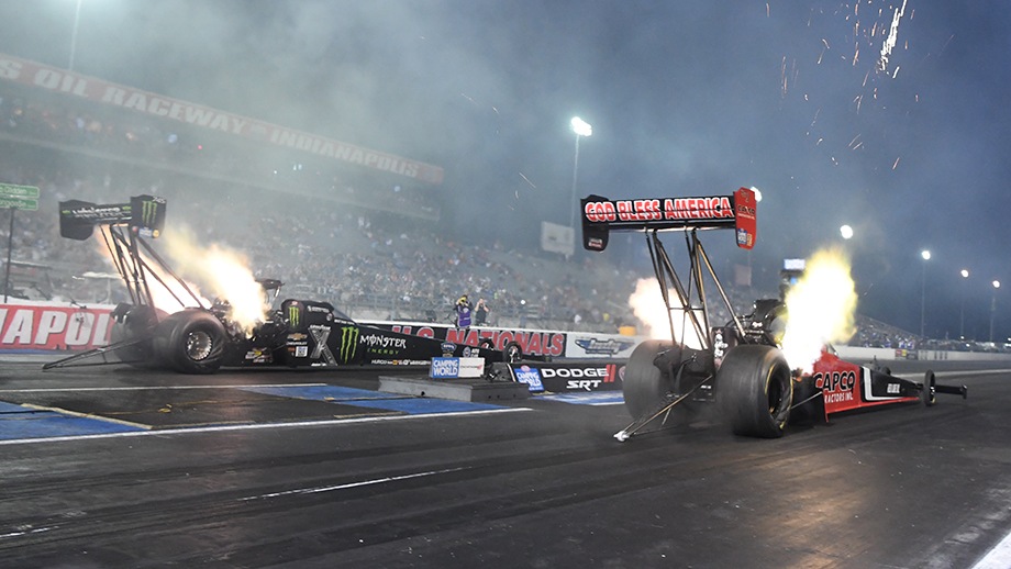 top fuel dragster night