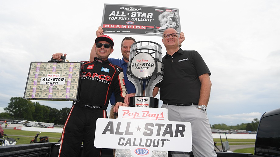  Pep Boys Top Fuel Callout victory