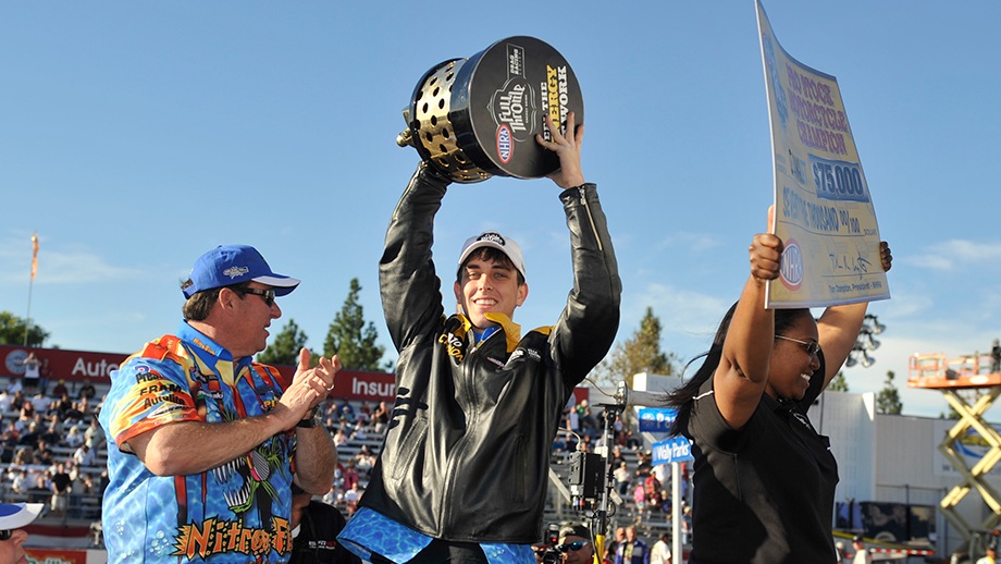 2010: Rookie rider L.E. Tonglet ekes out Pro Stock Motorcycle