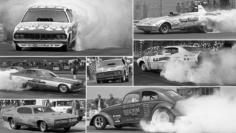 More early 1970s Funny Cars NHRA