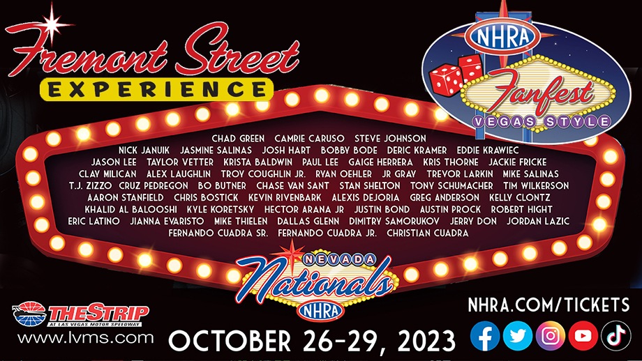 Meet the stars of the NHRA at the NHRA Fanfest Vegas style on