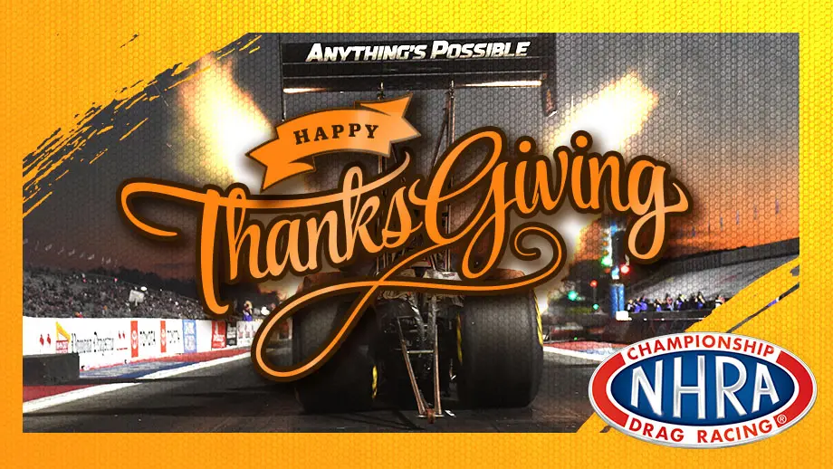 Happy Thanksgiving from NHRA