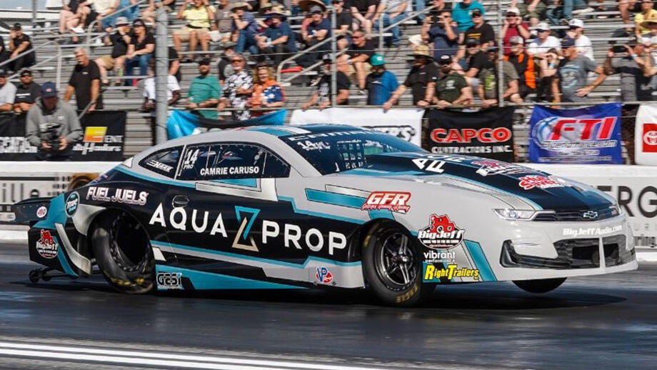 Caruso teams up with Aqua Prop racing alongside company CEO