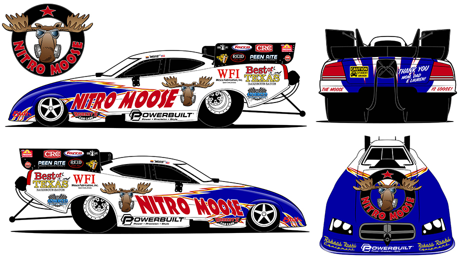 Winefsky family Nitro Moose Funny Car to debut in Las Vegas with