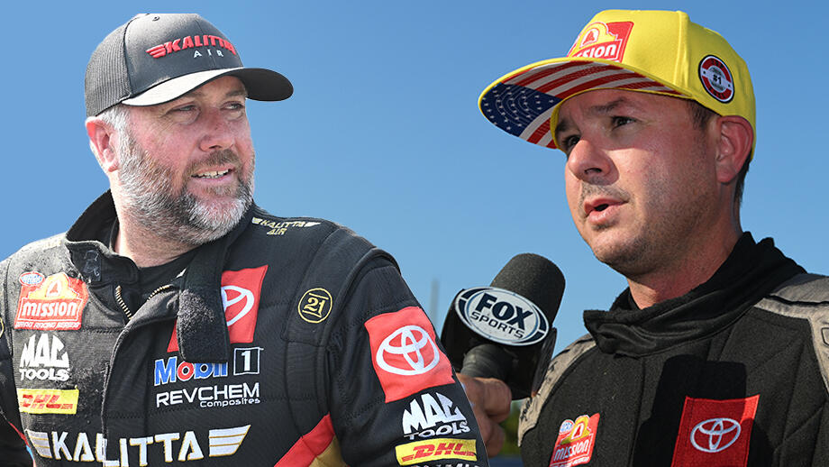 Former Top Fuel champs Langdon and Torrence after big weekends in Vegas