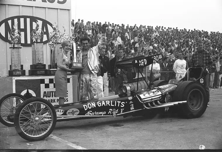 See the trophy Big Daddy Don Garlits will present to the 1,000th NHRA Top Fuel winner