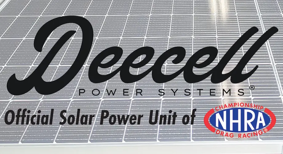 Deecell Power Systems named Official Solar Power Unit of NHRA