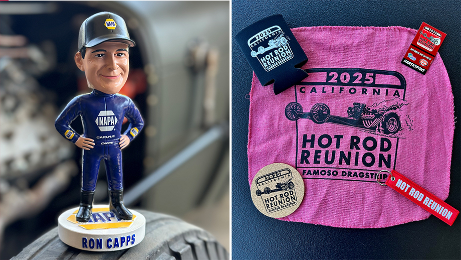 Ron Capps bobblehead for California Hot Rod Reunion full-event