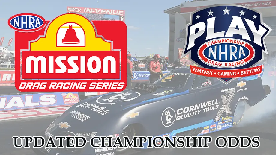 Odds updated for Mission Foods NHRA professional championships