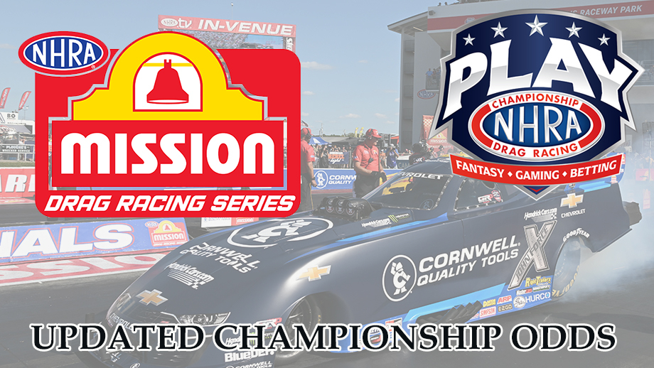 Odds updated for Mission Foods NHRA professional championships