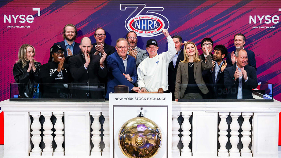 Kalitta, Prock lead NHRA, VICE TV in ringing New York Stock