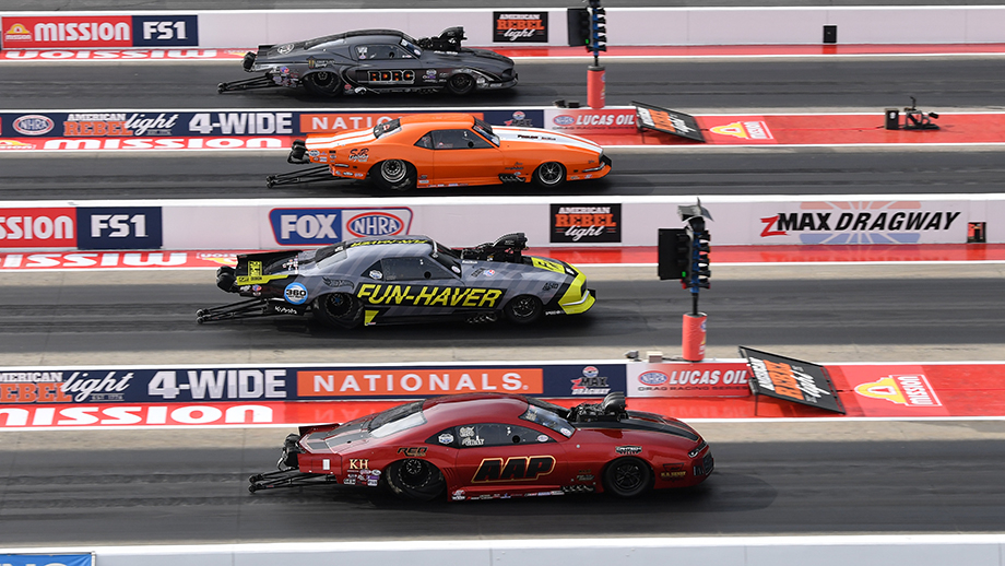 JBS Equipment NHRA Pro Mod Series goes four-wide racing at zMAX