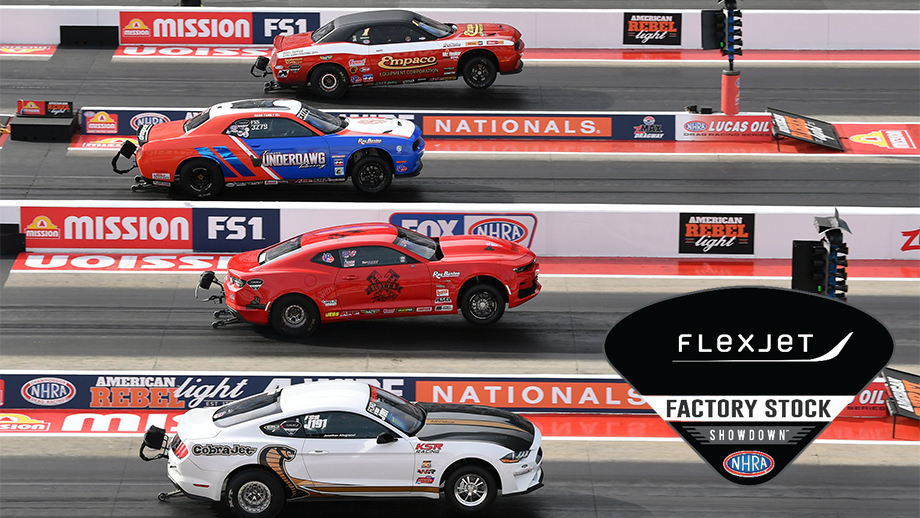 Wide-open Flexjet Factory Stock field takes on 4-Wide Nationals | NHRA