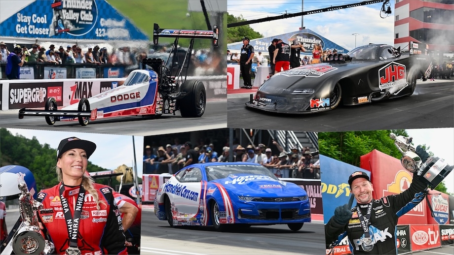 Pruett & Beckman win NHRA New England Nationals on Friday in Bristol; Pruett, Hagan, Anderson, and Herrera are No. 1 qualifiers at Super Grip NHRA Thunder Valley Nationals