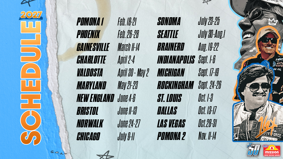 2027 schedule