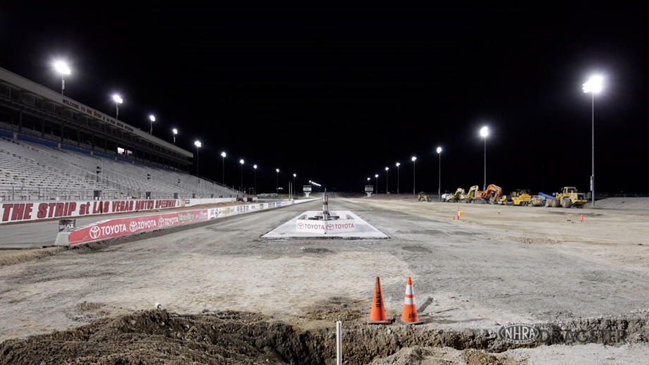 Fourwide construction progressing at The Strip at Las Vegas Motor