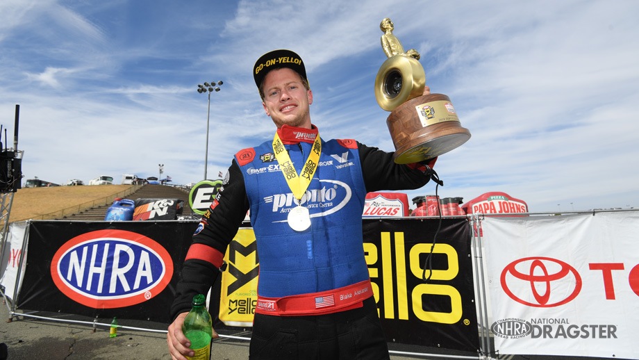 Blake Alexander scores Sonoma Wally; Hight, Coughlin, Tonglet earn wins NHRA