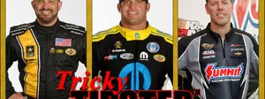 Tony Schumacher, Matt Hagan, and Jason Line