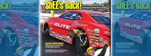 Erica Enders on National Dragster cover