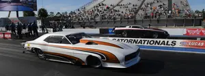 Tom Bailey and Rod Tschiggfrie brought their street-registered tube-chassis cars to the 2021 Amalie Oil NHRA Gatornationals for a match race that ended in flames.