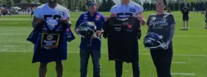Football preseason begins with Ron Capps and Alex DeJoria at a Seattle Seahawks practice