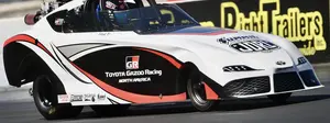 Antron Brown debuts Toyota GR Supra Roadster for NHRA Jr Drag Racing 