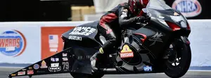 Andrew Hines explains balancing a Suzuki Pro Stock Motorcycle with Tungsten