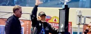 One-like none: See Don Garlits presented with Top Fuel's first trophy