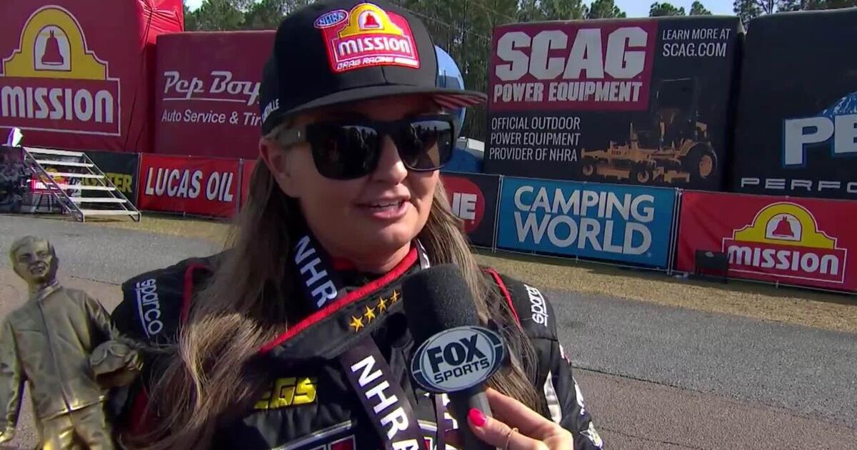 Erica Enders wins Pro Stock at the 2024 Amalie Motor Oil NHRA