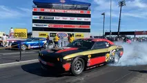 Leah Pruett Dodge Drag Pak Challenger at the 2020 U.S. NHRA Nationals