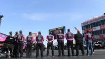 Eric Lane moment of silence prior to Q1 of Funny Car