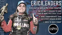Erica Enders is nominated for The ESPYS Award for Best Driver