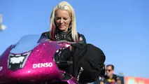 Sunday pre-race interview with Pro Stock Motorcycle racer Angie Smith