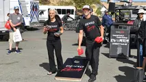 Angie and Matt Smith at the Denso  Cornhole Challenge  