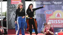 Brittany Force and Jasmine Salinas