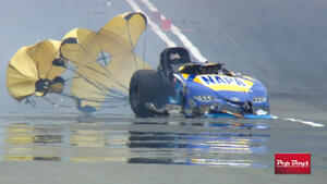 Ron Capps proves his skill after engine explodes