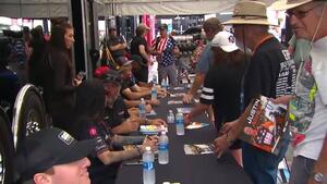 Toyota autograph session at the Toyota NHRA U.S. Nationals