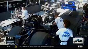 Disassembling Jack Beckman&#039;s nitro Hemi in the pit