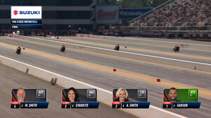 Richard Gadson wins Pro Stock Motorycle at the 2025 NHRA 4-Wide Carolina Nationals