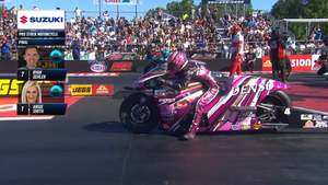 Angie Smith wins Pro Stock Motorcycle at the 2026 NHRA Potomac Nationals